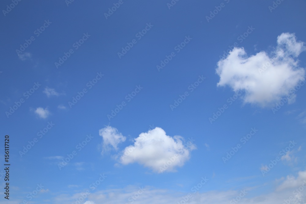 Blue sky and White cloud.