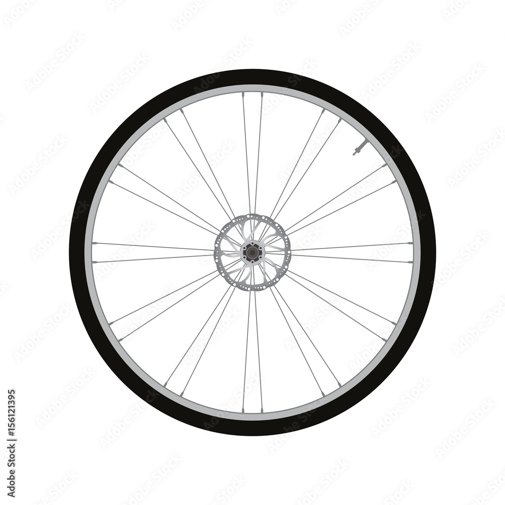 Bicycle Front Wheel with Disc Brake vector
Bicycle Front Wheel with Disc Brake vector