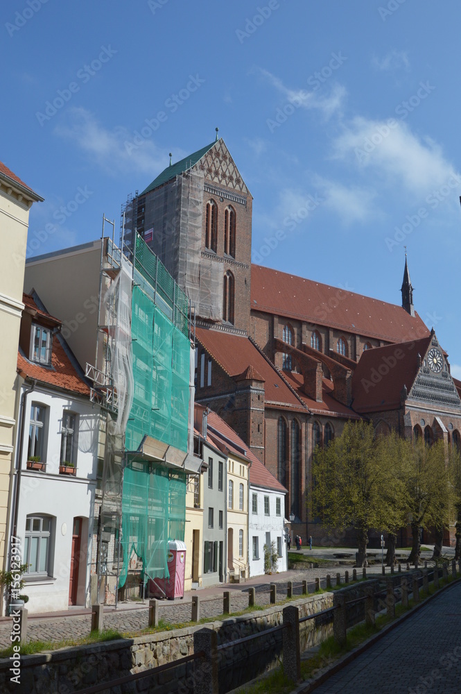 Obraz premium St. Nikoleikirche in Wismar