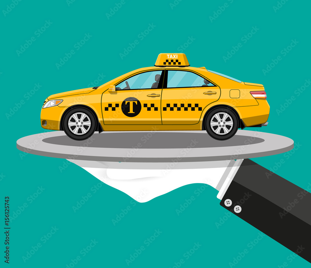 Obraz premium Taxi service concept