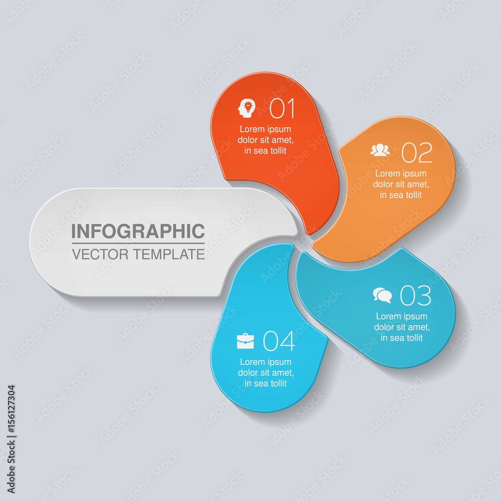 Vectro infographic template for diagram, graph, presentation, chart, business concept with 4 options. Vectro infographic template for diagram, graph, presentation, chart, business concept with 4 options.
