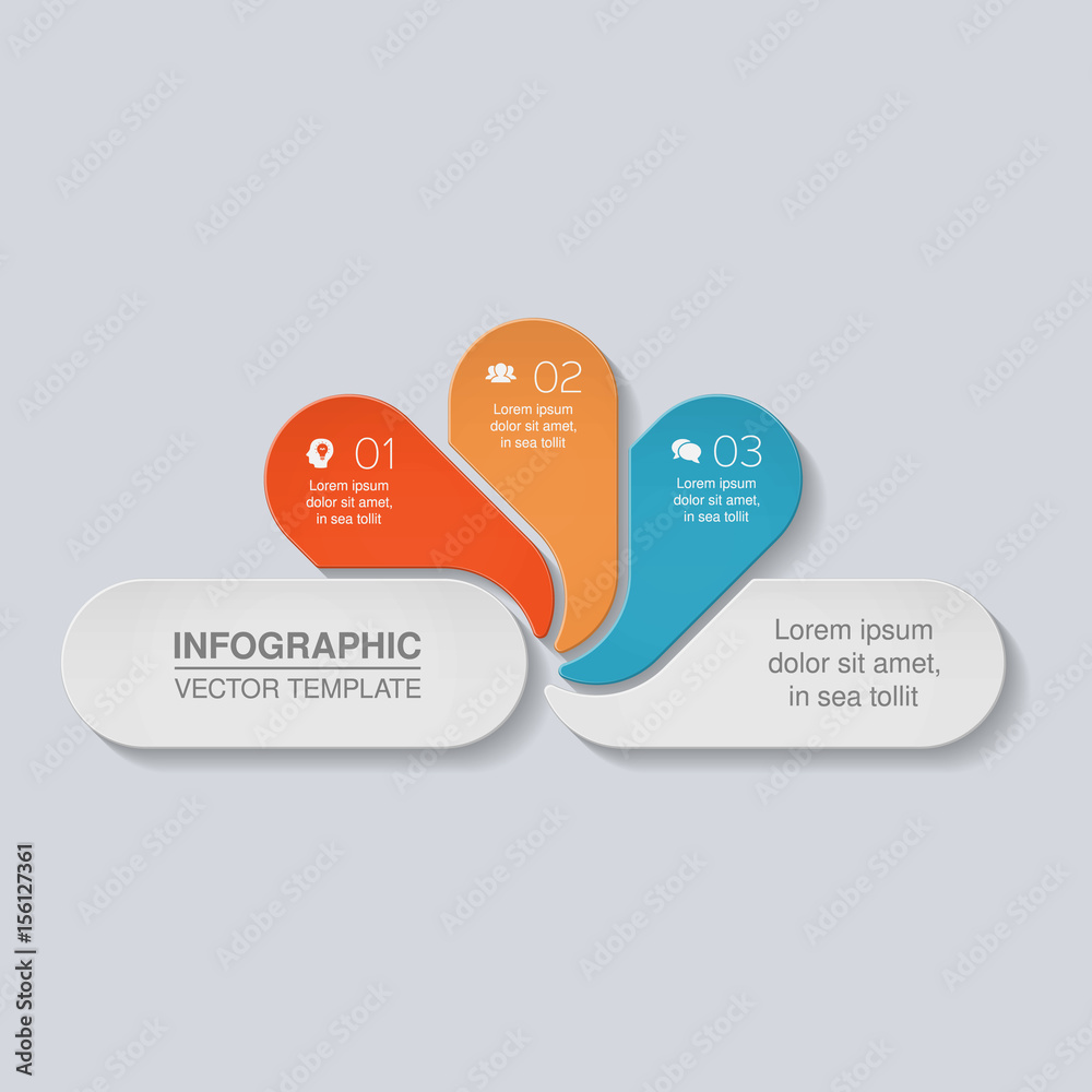 Vectro infographic template for diagram, graph, presentation, chart, business concept with 3 options. Vectro infographic template for diagram, graph, presentation, chart, business concept with 3 options.