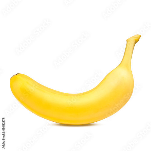 Banana. Ripe bananas isolated on a white background.