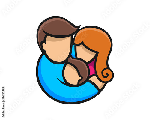 Family Protection Hug Logo