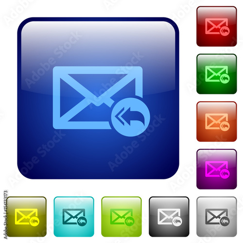 Mail reply to all recipient color square buttons