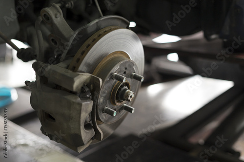 old disk break and wheel hub bearing ABS brakes