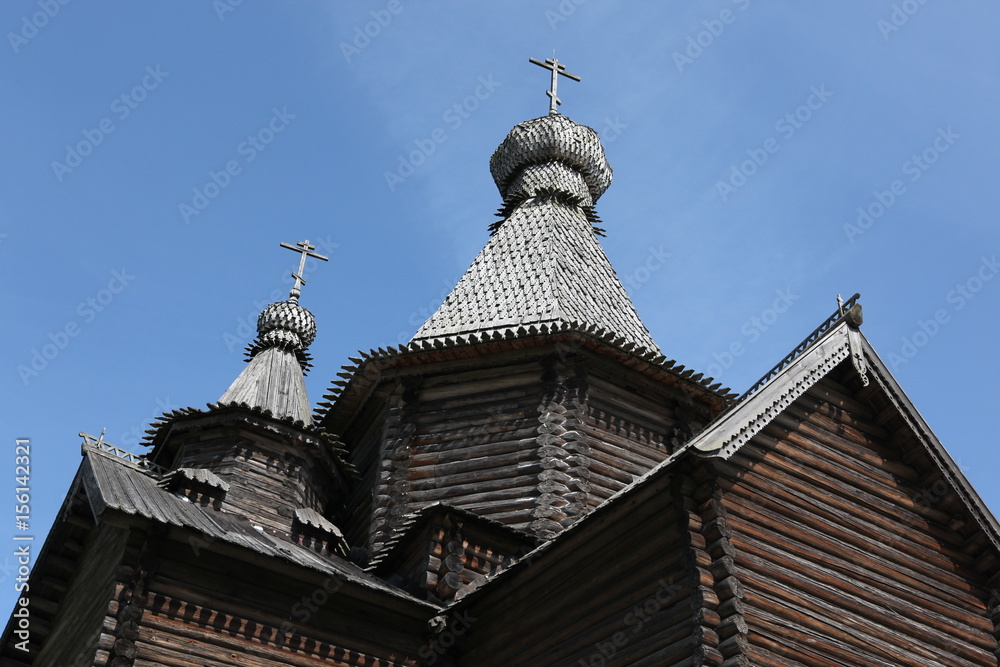 The Old wood ortodox church at The Great (Veliky) Novgorod, Rus The Old wood ortodox church at The Great (Veliky) Novgorod, Rus