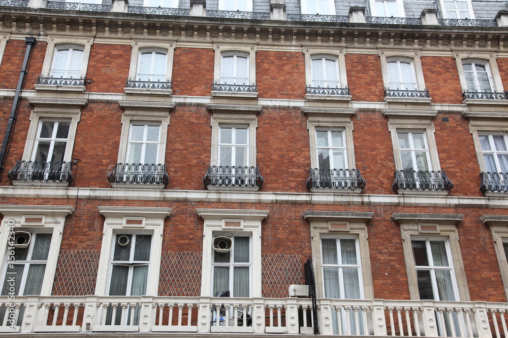 Fototapeta premium Classic victorian house in London, Baker Street, UK