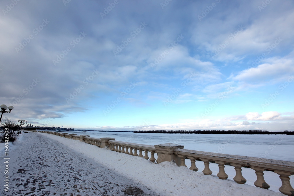 Nizhny Novgorod Coast at Volga River, Russia.