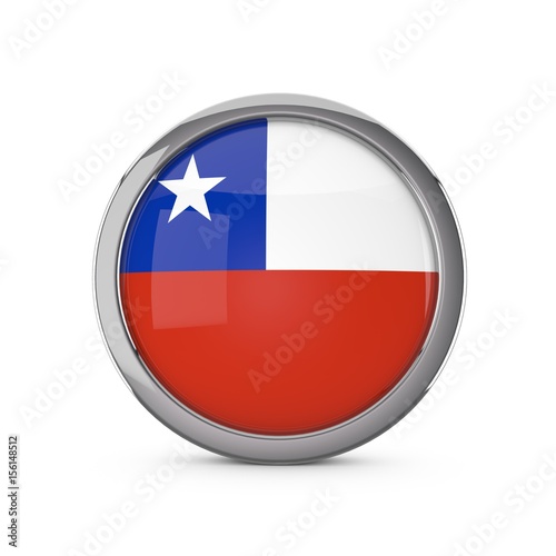Chile national flag in a glossy circle shape with chrome frame. 3D Rendering Free Download Chile national flag in a glossy circle shape with chrome frame. 3D Rendering - GFXLoad