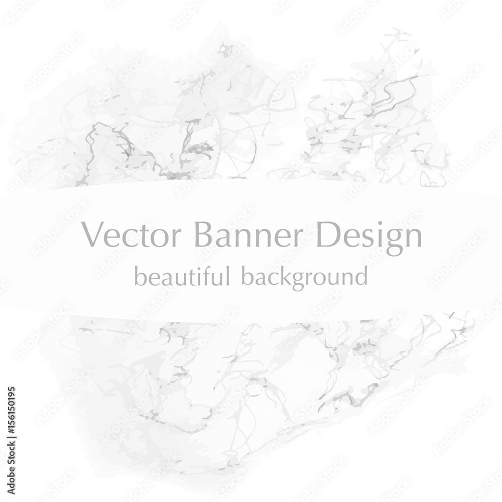 white banner background with texture, made in vector