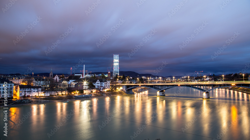 Panoramic view of Basel, Switzerland