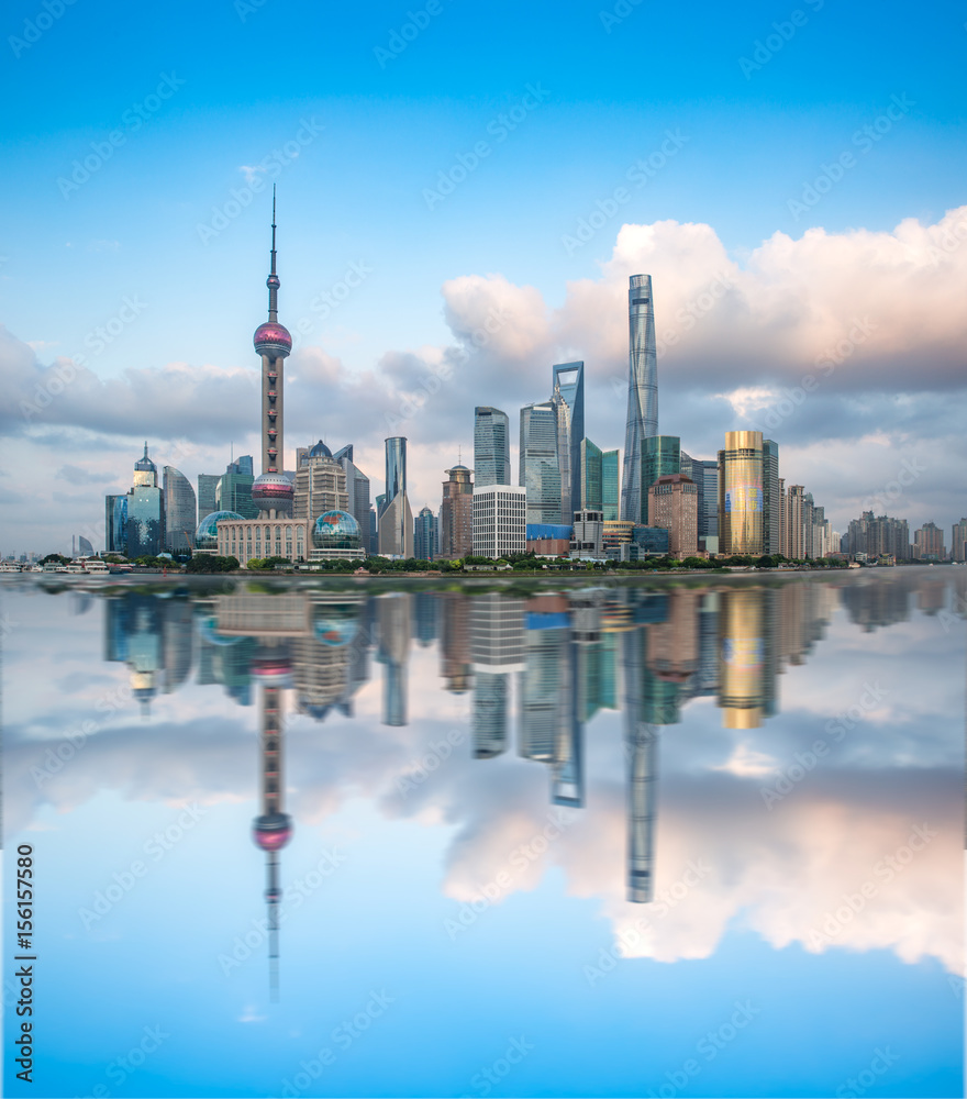 Fototapeta premium Shanghai city skyline,china