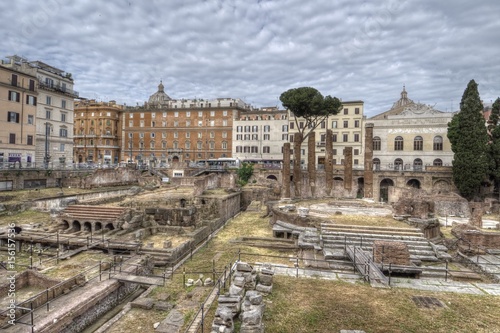 Square of Largo di Torre Argentina in Rome, Italy © iza_miszczak