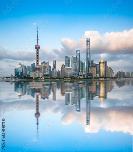 Shanghai city skyline china
