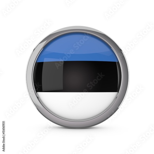 Estonia national flag in a glossy circle shape with chrome frame. 3D Rendering Free Download Estonia national flag in a glossy circle shape with chrome frame. 3D Rendering - GFXLoad