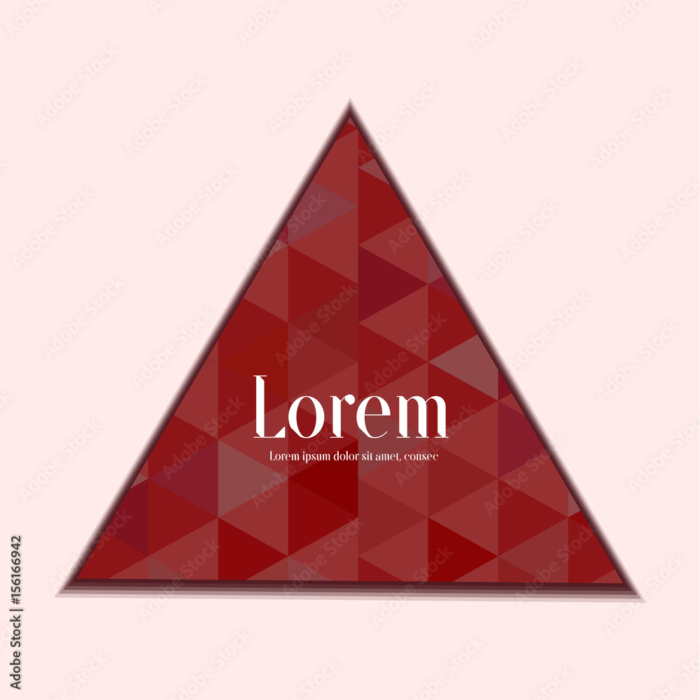 Geometric triangle background triangle with space for your text Geometric triangle background triangle with space for your text