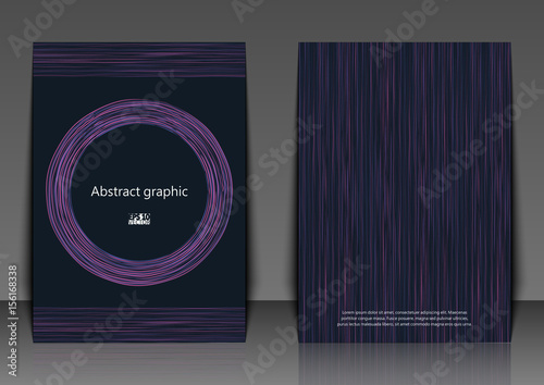 Graphic illustration with geometric pattern. Eps10 Vector illustration.