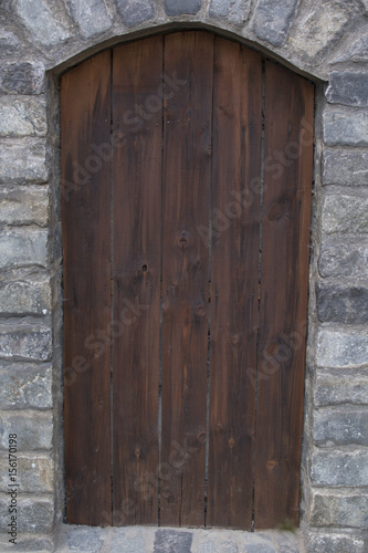 An old wooden door