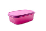 a plastic container on a white background