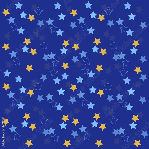 Simple seamless cute star pattern
