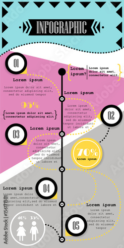 Part of the report with logo and icons set