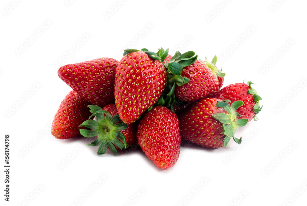 Fresh strawberries isolated on white background Fresh strawberries isolated on white background