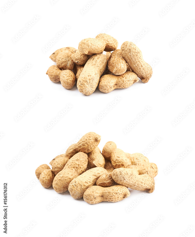 Pile of peanuts isolated Pile of peanuts isolated
