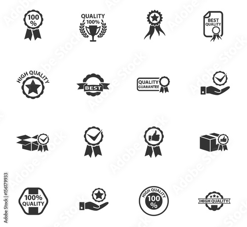 quality icon set
