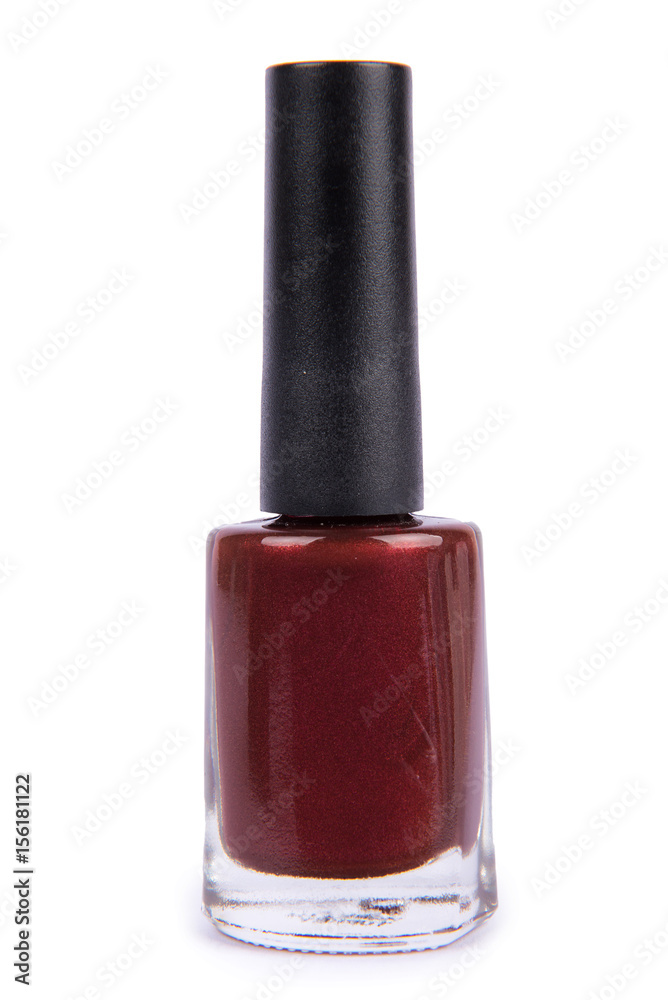 Nail polish bottle isolated on white Nail polish bottle isolated on white