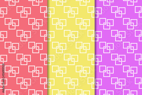 Geometric seamless pattern. Abstract background with square elements