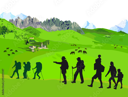 Wandern in den Bergen