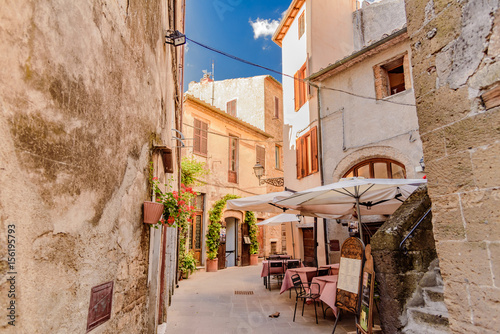 Panorama of the town of Pitigliano in tuscany, city of tuff Italy
