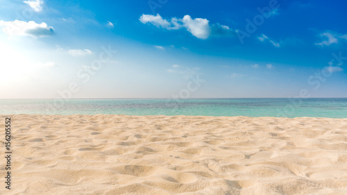Perfect tropical beach landscape. Vacation holidays background  photo
