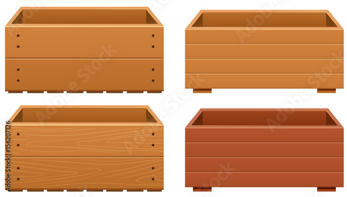 Wooden box designs with different texture of wood