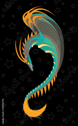 Space star winged snake
