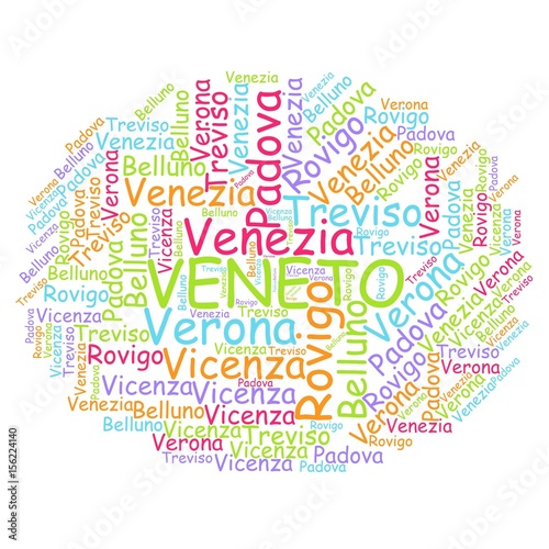Veneto - nuvola di parole