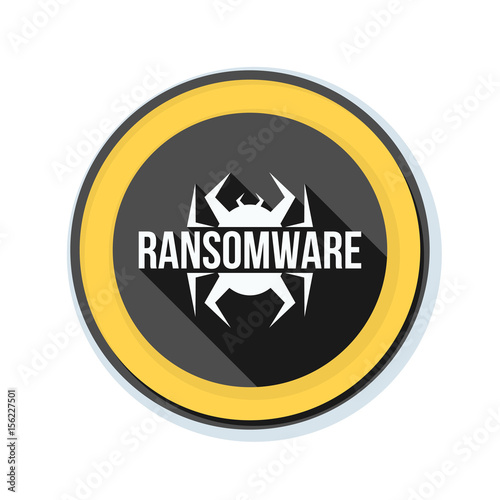 Ransomware Hazard sign