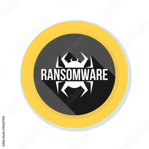 Ransomware Hazard sign