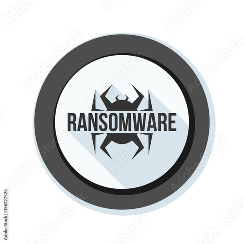 Ransomware Hazard sign