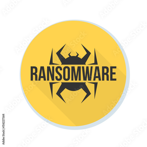 Ransomware Hazard sign