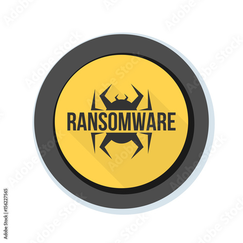 Ransomware Hazard sign