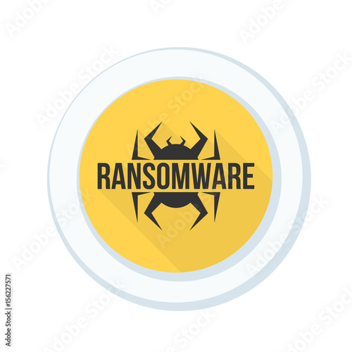 Ransomware Hazard sign