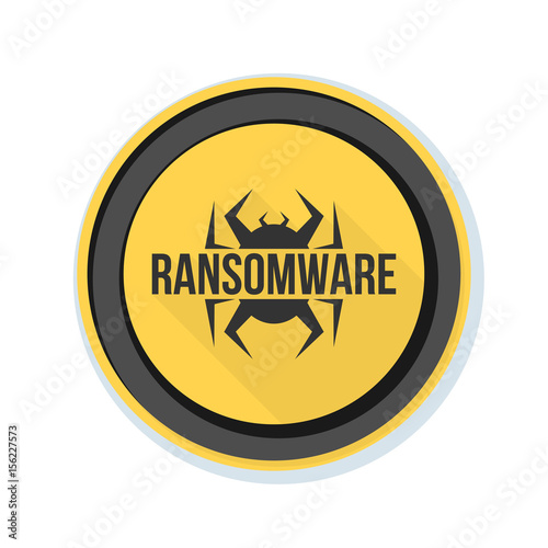 Ransomware Hazard sign