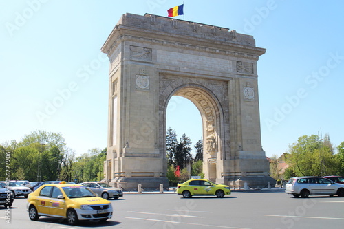 Arcul de Triumf (The Arch Of Triumph) in Bucharest, Romania photo