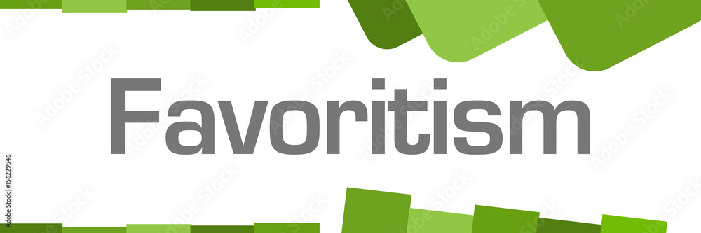 Fototapeta premium Favoritism Green Abstract Background 