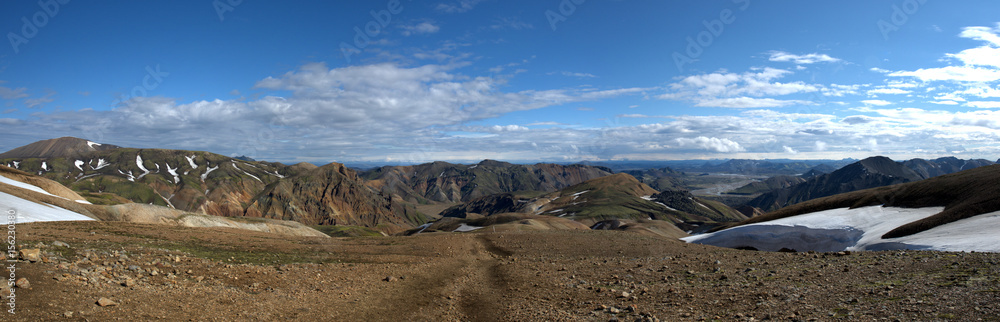 Fototapeta premium Landmannalaugar Trial Iceland