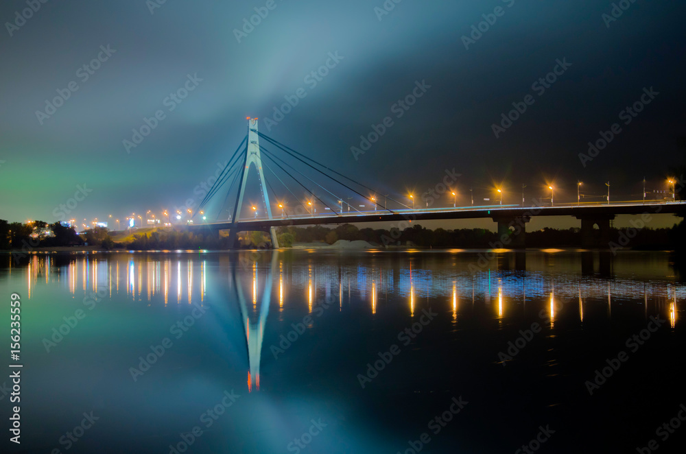 Beautiful bridge in the evening