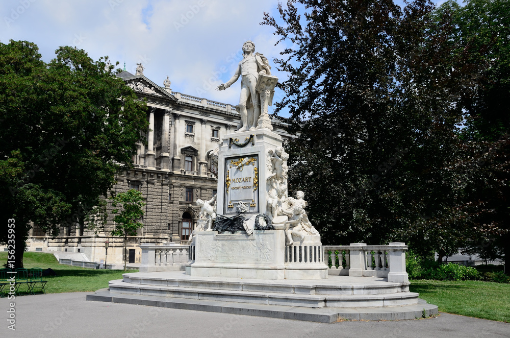 Monument to Mozart in Vienna