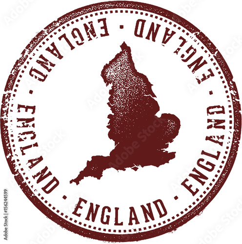 Vintage England Country Stamp